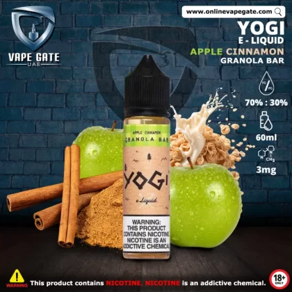Yogi E Liquid Apple Cinnamon Granola Bar - 3 mg - 60 ml