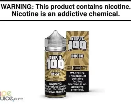 BACCO BY KEEP IT 100 100ML - Vapejuice