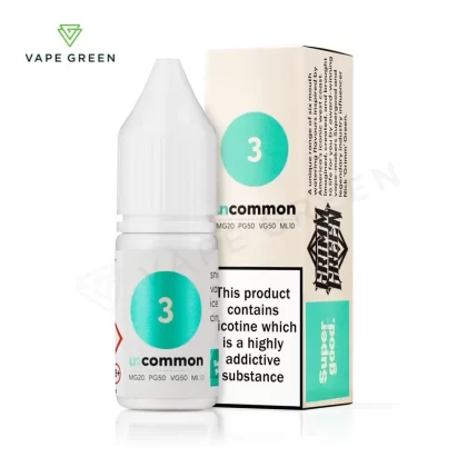 3 Nic Salt E-Liquid by Uncommon Supergood x GrimmGreen
