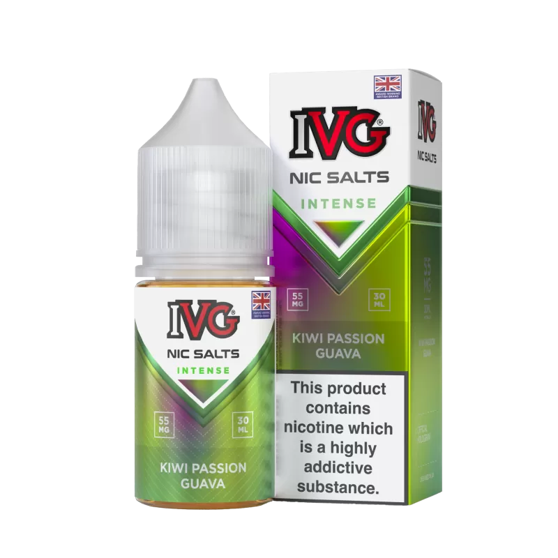 IVG Nic Salt Intense – Kiwi Passion Guava 30ml (35/55 Mg) - Vapebar Pk - Image 2