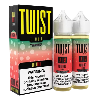 TWIST E-Liquid - Wild Red - 120ML E-Liquid (Twin 60ML Pack) - 0MG