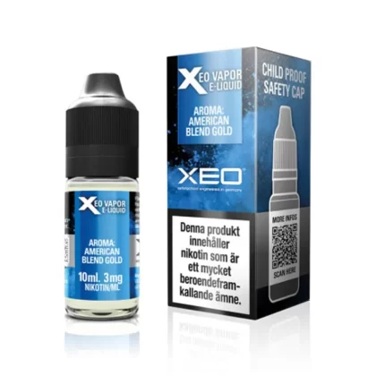 XEO Xtreme Vapor American Blend Gold 10ml – vape juice med nikotin