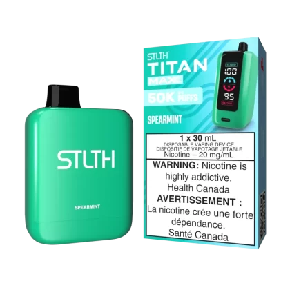 STLTH TITAN MAX - Spearmint - 20 mg/mL (wholeseller) - Excise ON, 20 mg/mL (wholeseller) - Excise AB (23FFCF)