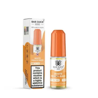 Bar Juice 5000 White Peach Razz Nic Salt - Nicotine Strength#10mg>20mg