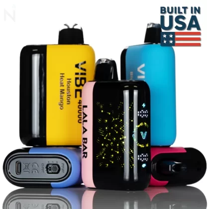 LaLa Bar Vibe 40K 40000 Puffs Disposable - 20mL - Dallas Blue Rancher