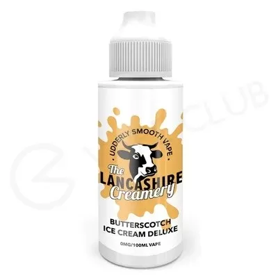 Butterscotch Ice Cream Deluxe Shortfill E-Liquid by The Lancashire Creamery 100ml - Ecigpremium