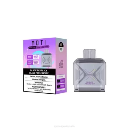 MOTI vape Australia – MOTI Go Pro Disposable Pod Black Pearl Icy 6422T97