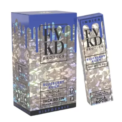 Blueberry Kush FVKD Exotics THC-A Rosin Disposable 3.5G