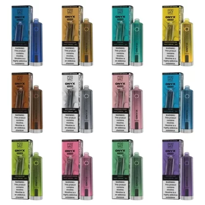 Pod Salt Onyx Cloud Shisha Disposable (25000 Puffs) - FLAVORS#Blue Mist>Blueberry Muffin>Butterscotch>Cola Lemon Lime>Double Apple>Fizzy Lemon (Out of stock)>Fresh Raspberry Mojito>Glazed Do (CC5384)
