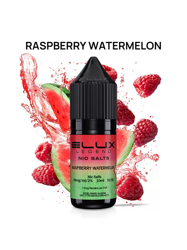 Elux Legend Raspberry Watermelon Nic Salt E-Liquids - 10mg - Image 2