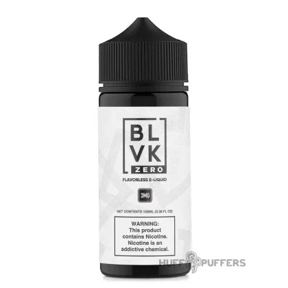 BLVK Zero – Flavorless 100mL - Nicotine Strength#0mg>3mg>6mg>12mg