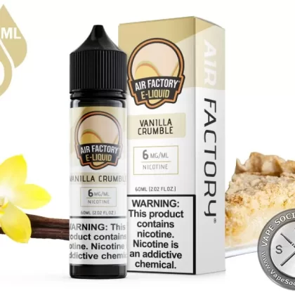Vanilla Crumble AIR FACTORY 60ml - Vape Product, Vape Product