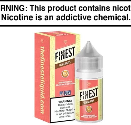 STRAWBERRY BANANA CUSTARD BY FINEST SALT 30ML - Vapejuice