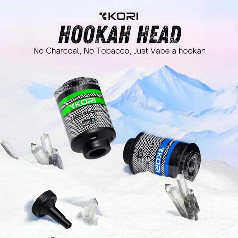 KORI “Hookah Head” 100K 2-in-1 Disposable E-Hookah -100,000 Puff - Strawberry Punch