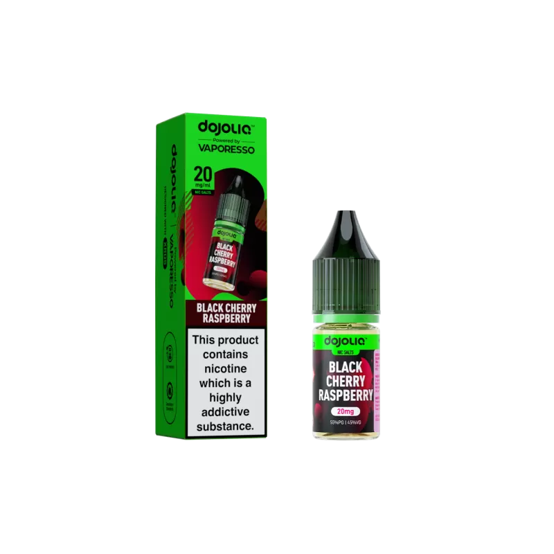 DojoLiq Black Cherry Raspberry 10ml Nic Salt E-Liquid by Vaporesso - 10mg - Image 2