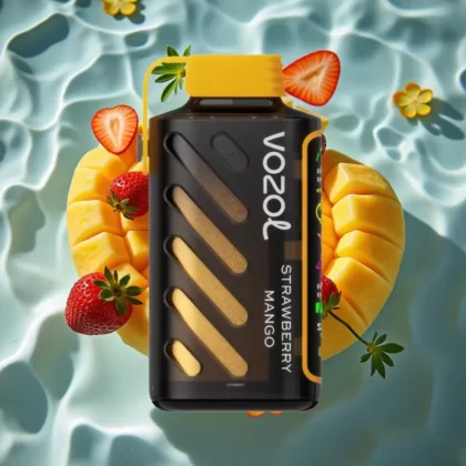 VOZOL Gear Power 20000 Puffs Dual Mesh Coil Disposable Vape Strawberry Mango 20mL 5% Nicotine - Bangvapeaustralia