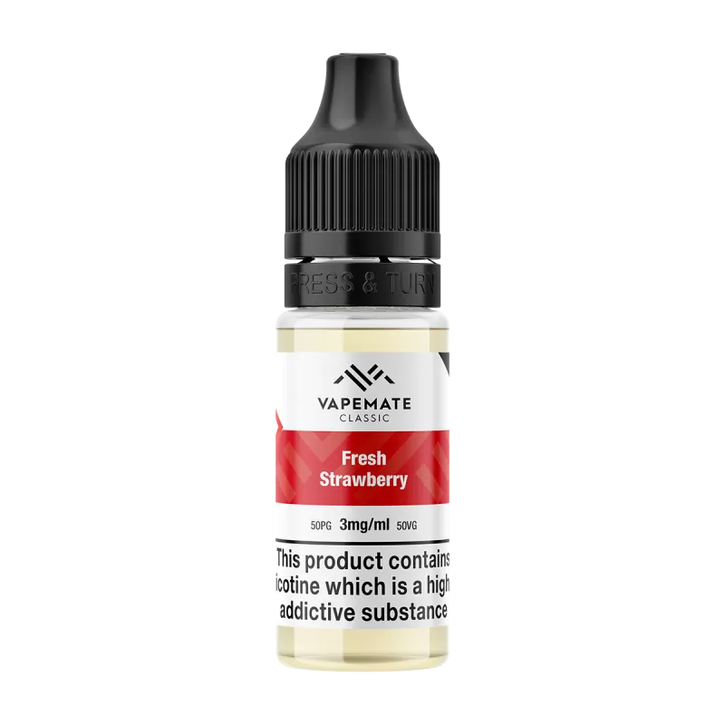 Vapemate Classic Fresh Strawberry 10ml - 6mg - Vape Product