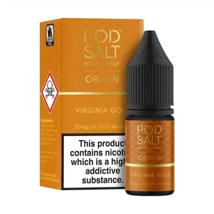 Virginia Gold – Pod Salt Nicotine Salt E Liquid – 10ml – TPD - Vapestorm Co