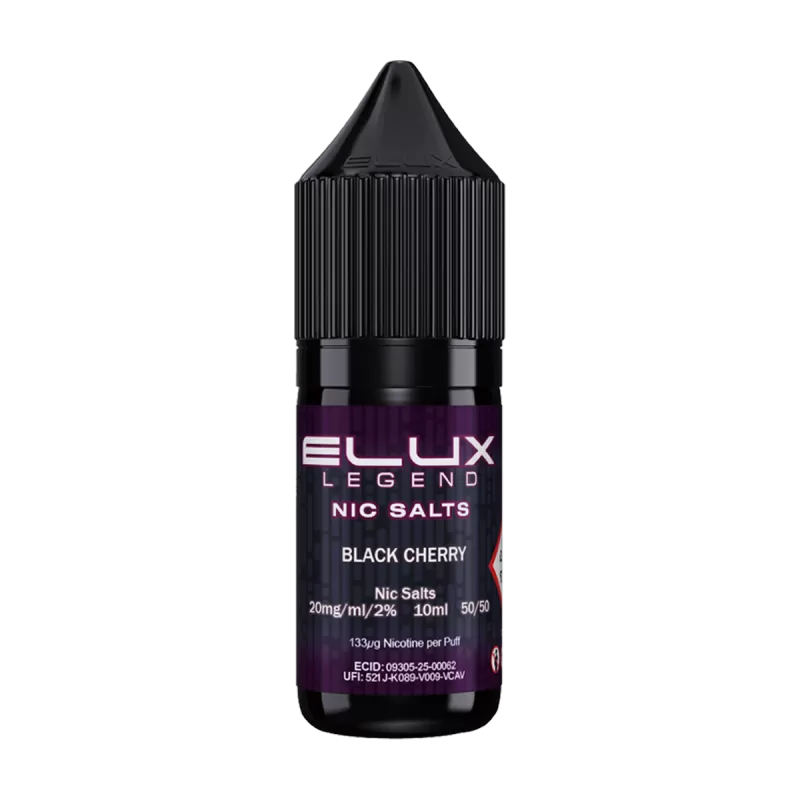 Black Cherry Nic Salt by Elux 10ml - 20mg - Vape Product