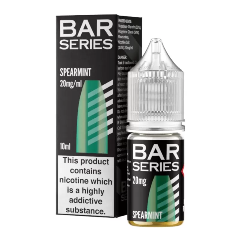 Spearmint Nic Salt E-Liquid by Bar Series (10ml) - 5mg