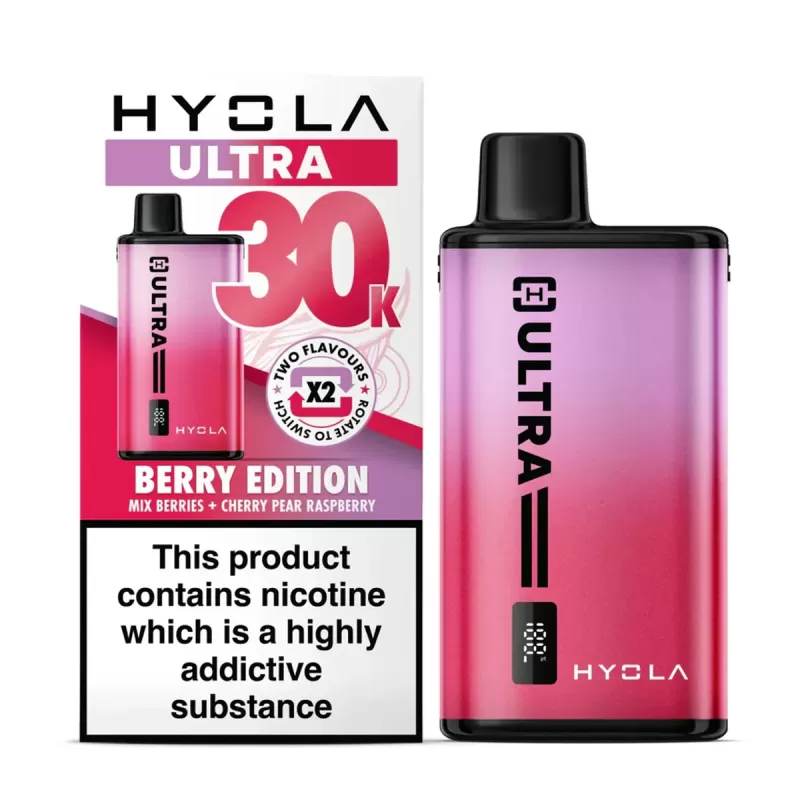 Hyola Ultra 30K Prefilled Pod Kit - Raspberry Edition - Image 2