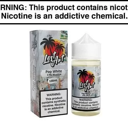 POP WHITE BY LOST ART 100ML - Vapejuice