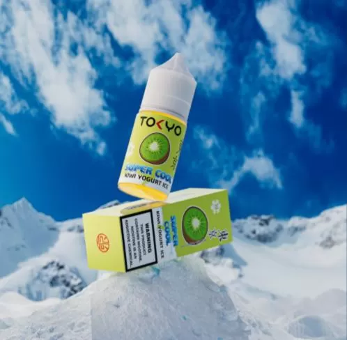 Tokyo Super Cool Kiwi Yogurt Ice Saltnic 30ml - 50 mg / 30 ml - Image 2