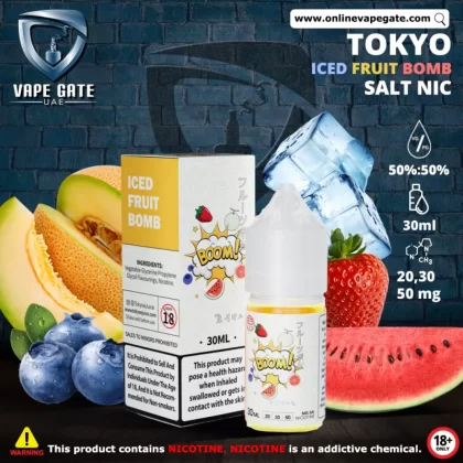 Tokyo Iced Fruit Bomb Saltnic 30ml - 30 mg / 30 ml