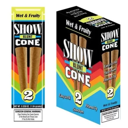 Show Blunt Cone Wet and Fruity - Product#Wet and Fruity~Packaging#15 Packs of 2