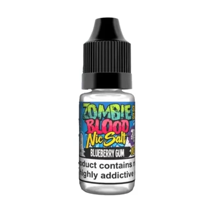 Zombie Blood Blueberry Gum Nic Salt Vape Juice - 10 Pack - Strength 20mg