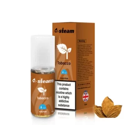 Tobacco A-Steam 10ml Premium Vape Juice – Pack of 10 Bottles
