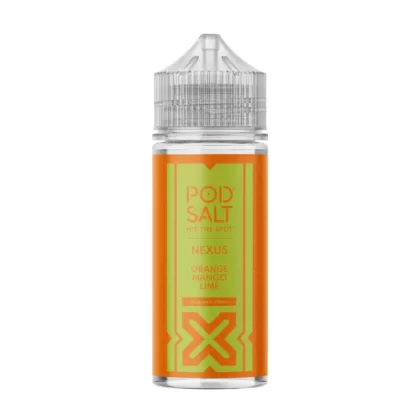 Pod Salt Orange Mango Lime 100ml Vape Juice By Nexus - O Nic Shots, 1 x 18mg Nic Shot