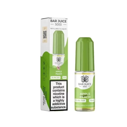 Apple Peach Bar Juice 5000 10ml Nic Salt E liquid