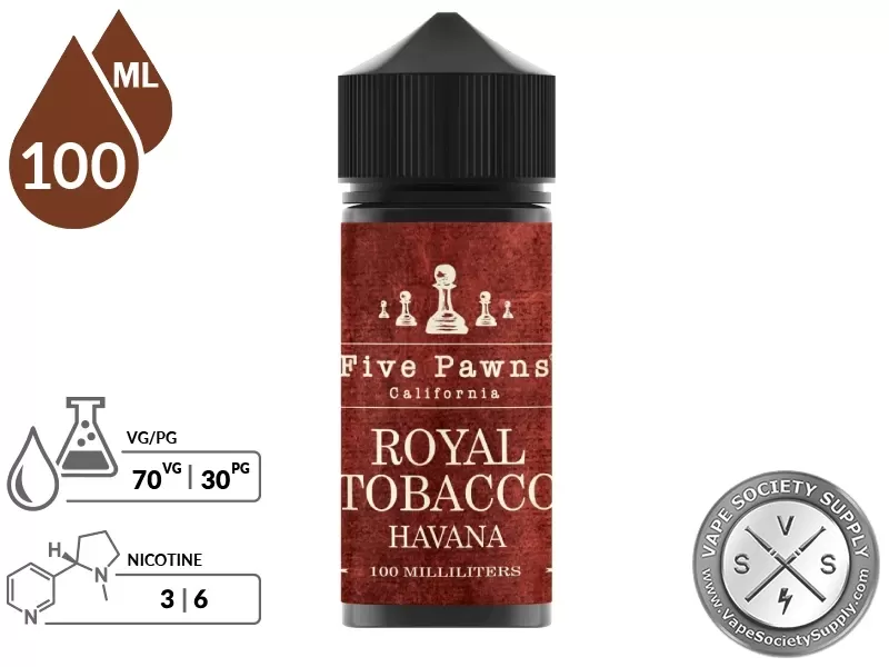 Royal Tobacco Five Pawns 100ml - Image 3