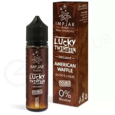 American Waffle Shortfill E-Liquid by Imp Jar & Lucky Thirteen 50ml