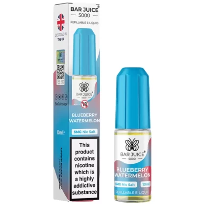 Blueberry Watermelon Nic Salt E-Liquid by Bar Juice 5000 (10ml) - 5mg