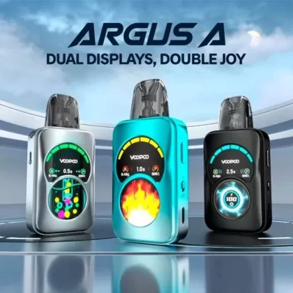 Voopoo Argus A Vape Kit - COLOR#Storm Silver>Phantom Purple>Racing Green>Phantom Black>Pearl White>Crystal Pink>Azure Blue>Phantom Red (D1BB71)