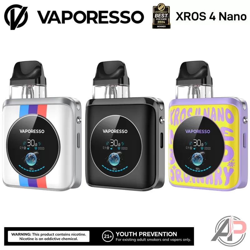 Vaporesso Xros 4 Nano Pod System Starter kit Device - Aquamarine, Camouflage (68ECC6)