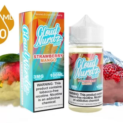 Strawberry Mango Iced by Cloud Nurdz 100ml - Vape Product, Vape Product (A5DFBC)
