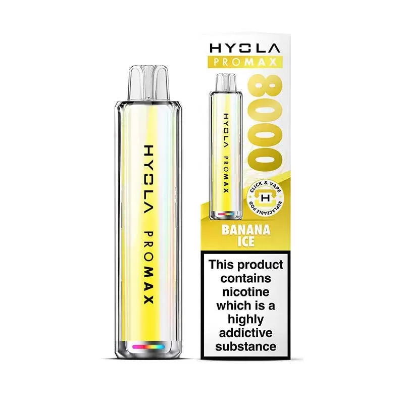 Hyola Pro Max 8000 Prefilled Pod Kit - Banana Ice - Vapourdeal Co - Image 2