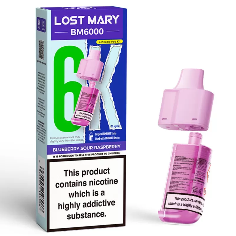 Lost Mary BM6000 Prefilled POD 10mg - Miami Mint - Image 3