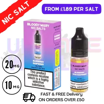 Blueberry Raspberry Bloody Mary 10ML Nic Salt