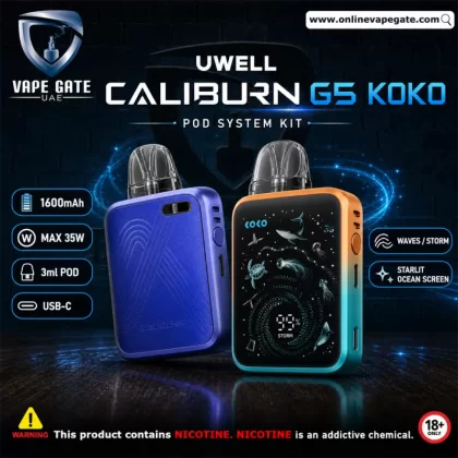 Caliburn G5 Koko Pod System Kit 1600mAh - Mocha Silver