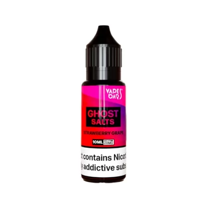 Vapes Bars Ghost Salts Strawberry Grape Nic Salt - 10 Pack - 20mg