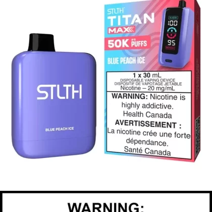Blue Peach Ice STLTH Titan Max Disposable Vape