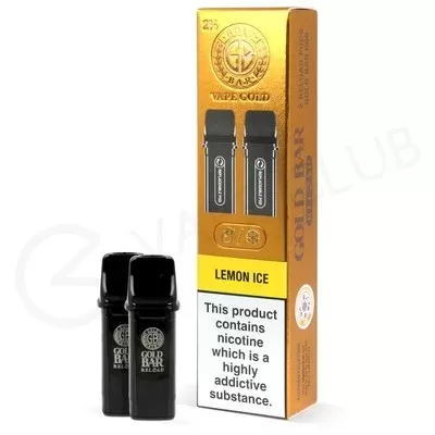 Lemon Ice Gold Bar Reload Prefilled Pod