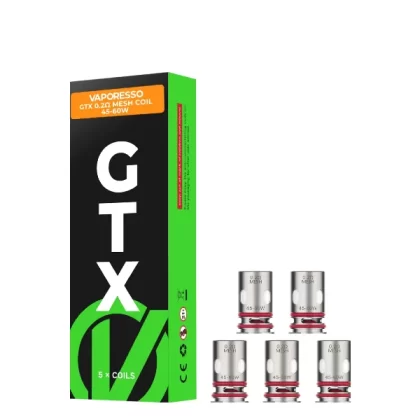 Vaporesso GTX Mesh Replacement Coils - 0.15ohm, 0.2ohm; 0.15ohm, 0.2ohm