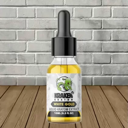 Kraken Kratom White Gold Liquid Kratom Extract 15ml - size#Single Shot>Full Case (20ct)
