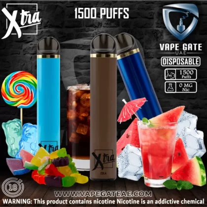 PUFF XTRA Disposable Vaporiser - 1500 puffs (0 mg) - XOXO - Peach Ice