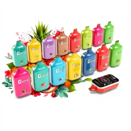 IQTE 50000 Puffs 50K Adjustable Airflow Disposable Vape - Watermelon Ice, Strawberry Ice; 5-nicotine, 2-nicotine (1D5296)